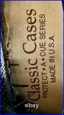 Vintage McDermott Leather Case With Black Panther 13 Mm Pool Cue Stick 21 Oz