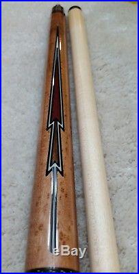 Vintage McDermott M803 Pool Cue Stick, Intricate Floating Inlays, NOS, Free Case
