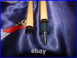 Vintage McDermott Pool Cue E-F5 Straight Ebony Excellent Birdseye All Original