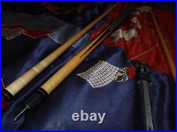 Vintage McDermott Pool Cue E-F5 Straight Ebony Excellent Birdseye All Original