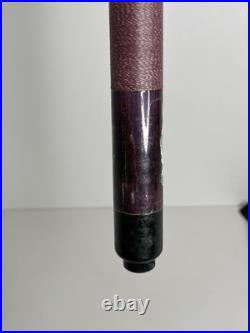 Vintage McDermott Pool Cue Lone Wolf Purple Linen Wrap With McDermott Bag SEE Vintage McDermott Pool Cue Lone Wolf Purple Linen Wrap With McDermott Bag SEE