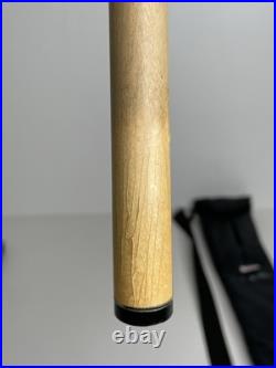 Vintage McDermott Pool Cue Lone Wolf Purple Linen Wrap With McDermott Bag SEE Vintage McDermott Pool Cue Lone Wolf Purple Linen Wrap With McDermott Bag SEE