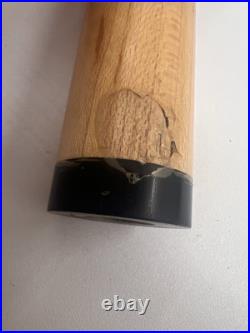 Vintage McDermott Pool Cue Wolf Print Linen Wrap Retired with Case Rare Purple
