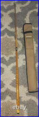 Vintage National Pool Cue Beautiful Wood Grain 58 With McDermott Carry Case