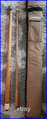 Vintage National Pool Cue Beautiful Wood Grain 58 With McDermott Carry Case