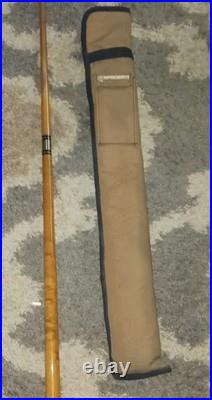 Vintage National Pool Cue Beautiful Wood Grain 58 With McDermott Carry Case