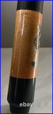 Vintage Wolf McDermott Pool Cue Retired 1990's 2 Piece Leather Travel Case