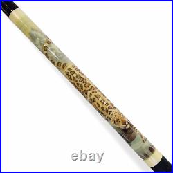 Vtg 1997 McDermott Pool Cue M2WL Snow Leopard Mittelstadt Iridescent 19oz