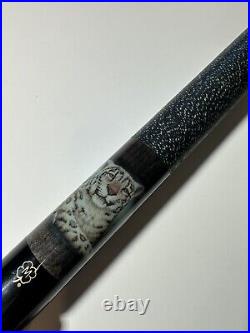 Vtg 1997 McDermott Pool Cue M2WL Snow Leopard Mittelstadt Iridescent 19oz